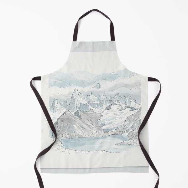 Item preview, Minimalist Glacier Mountain Lake Ice Blue designed and sold by AEVORI.