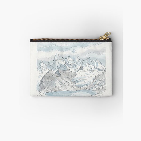 Item preview, Minimalist Glacier Mountain Lake Ice Blue designed and sold by AEVORI.