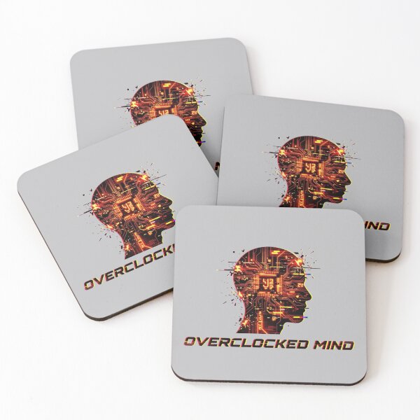 Item preview, Overclocked Mind Hacker Brain Glitch Cyberpunk Design designed and sold by KurtByteStudio.