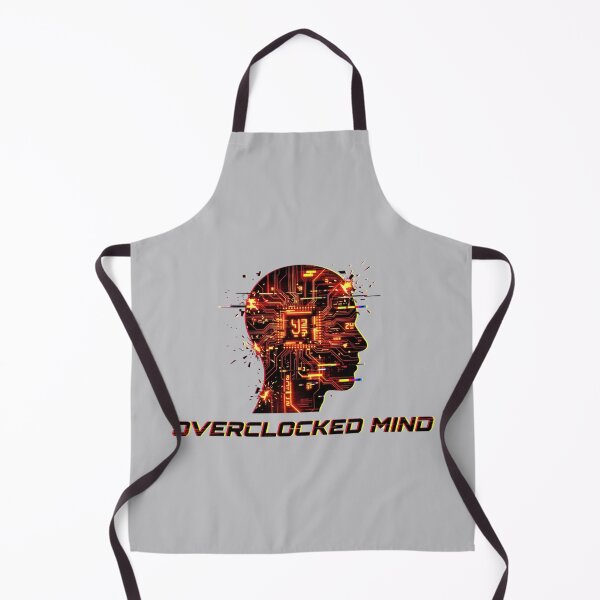 Item preview, Overclocked Mind Hacker Brain Glitch Cyberpunk Design designed and sold by KurtByteStudio.