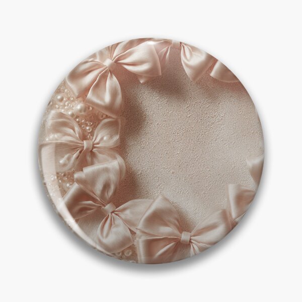 Item preview, Pink Satin Bow Wreath – Soft Pink Satin Bow Wreath | Coquette Aesthetic & Elegant Floral Frame designed and sold by SatinPosterCo.