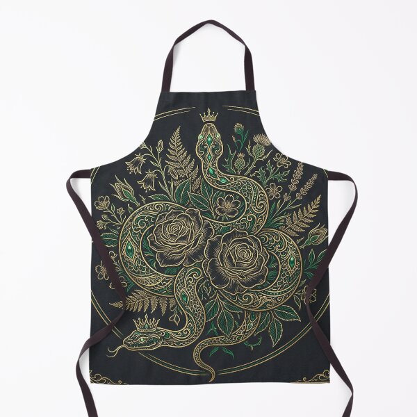 Item preview, Golden Serpent Roses Emerald Botanical designed and sold by AEVORI.