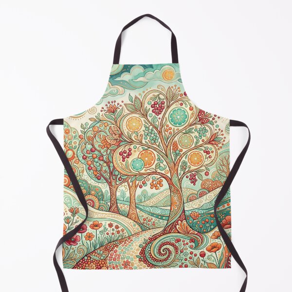 Item preview, Citrus Orchard Garden Pattern designed and sold by ASTRAL ART LAB.