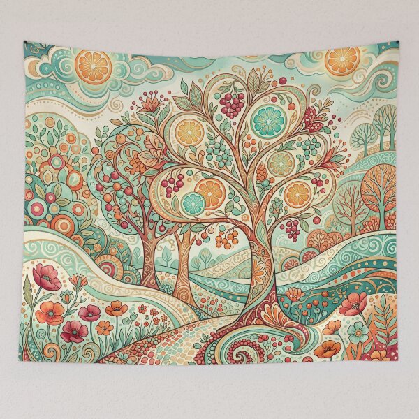 Item preview,  Citrus Orchard Garden Pattern designed and sold by ASTRAL ART LAB.