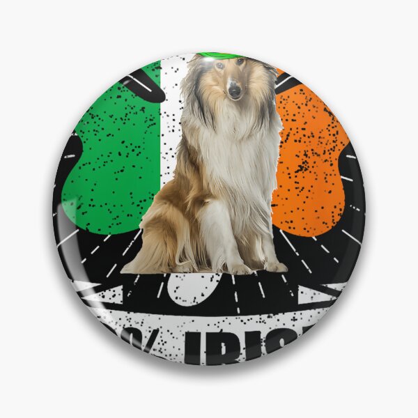 Item preview, Irish Ireland Flag Rough Collie Dog St Patrick'S Day  designed and sold by digvijaym.