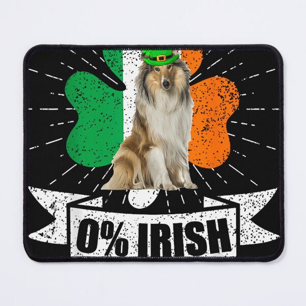 Item preview, Irish Ireland Flag Rough Collie Dog St Patrick'S Day  designed and sold by digvijaym.