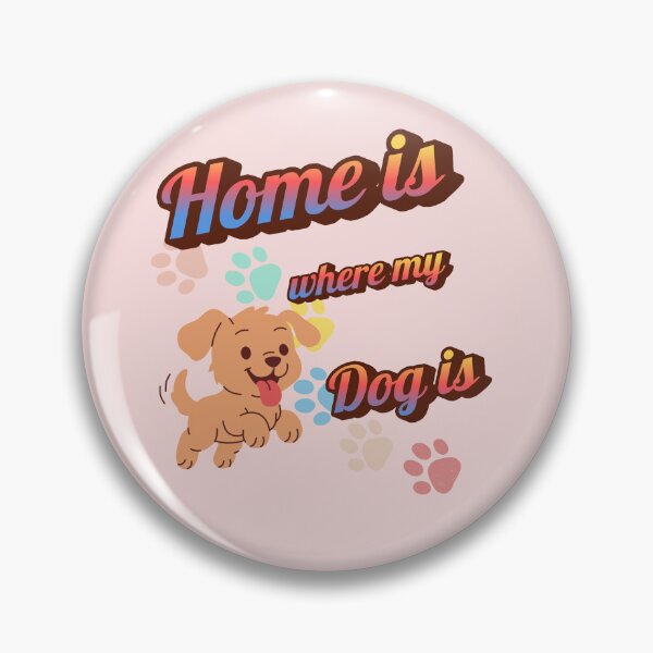 Item preview, Home Is Where My Dog Is- Cute Puppy Cartoon designed and sold by WRParadise.