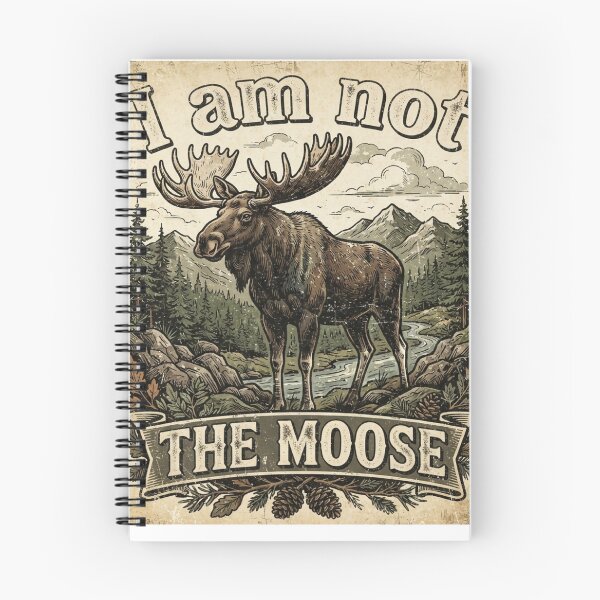 Item preview, Moose in vintage funny style designed and sold by KRIDD-DESIGN.