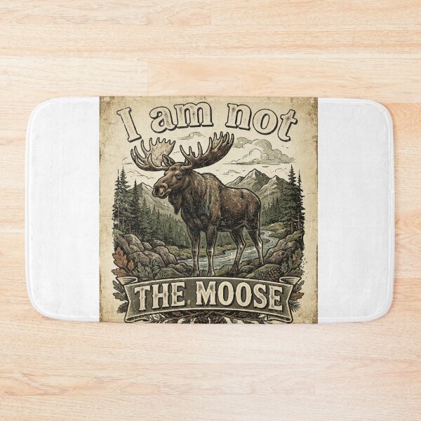 Item preview, Moose in vintage funny style designed and sold by KRIDD-DESIGN.