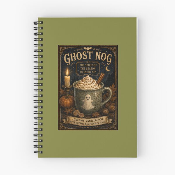 Item preview, Ghost Nog — The Spirit of the Season in Every Sip designed and sold by Novel Works Studio.