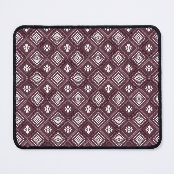 Item preview, Thai Pixel Diamond Seamless Pattern Burgundy Traditional Woven Textile Ethnic Fabric Design designed and sold by KOPatternCo.