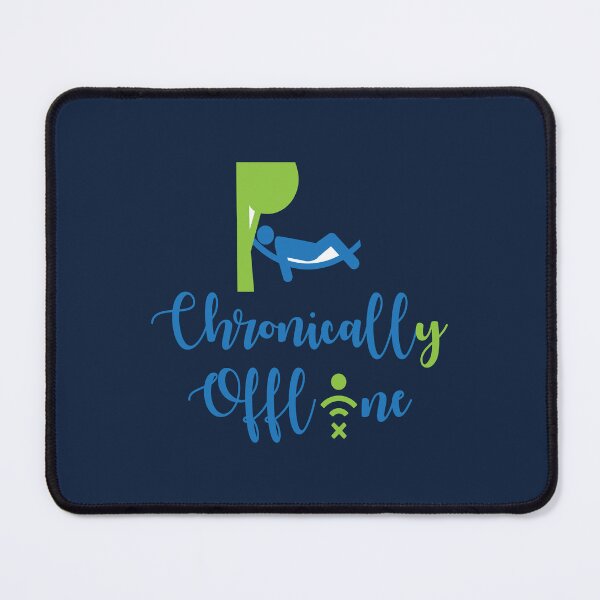 Item preview, Chronically Offline Funny Digital Detox Retro Art designed and sold by ANJ Creative Designs.