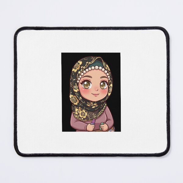 Item preview, Pink Hijab ChibiArt designed and sold by TheModernMuslimah.