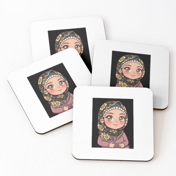 Item preview, Pink Hijab ChibiArt  designed and sold by TheModernMuslimahchibi&more .