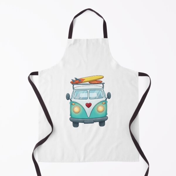 Item preview, Retro Camper Van Deski Surfingowe Serce Kreskówka designed and sold by Macias123.