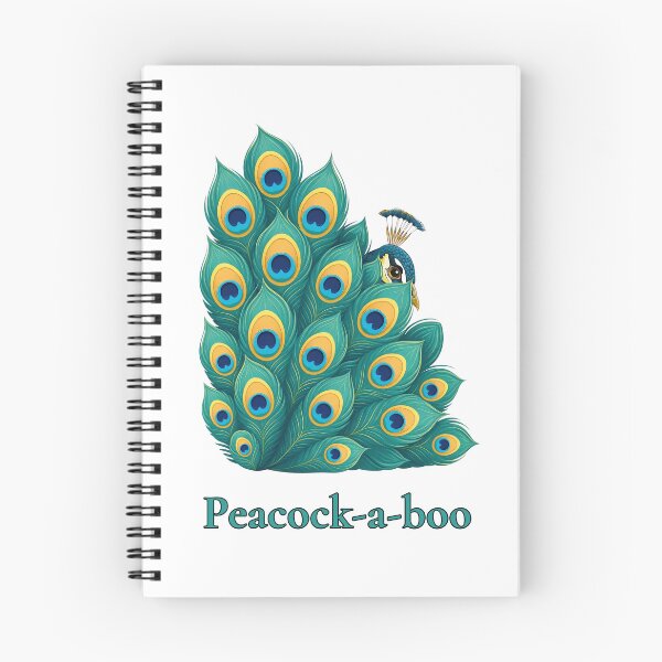 Item preview, Peacock-a-boo Funny Peacock Peekaboo Cute Peafowl Hide and Seek Birdwatching Pun designed and sold by Neurospicy Trolls.