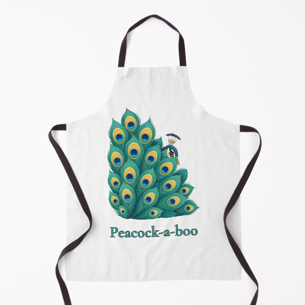 Item preview, Peacock-a-boo Funny Peacock Peekaboo Cute Peafowl Hide and Seek Birdwatching Pun designed and sold by Neurospicy Trolls.