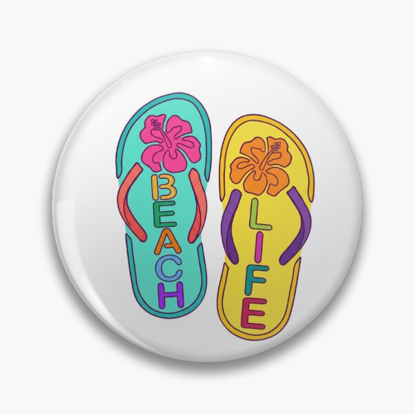 Item preview, Beach Life Flip Flops Tropical Hibiscus Flower designed and sold by Macias123.