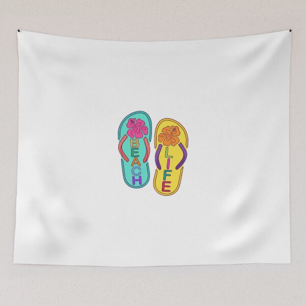 Item preview, Beach Life Flip Flops Tropical Hibiscus Flower designed and sold by Macias123.