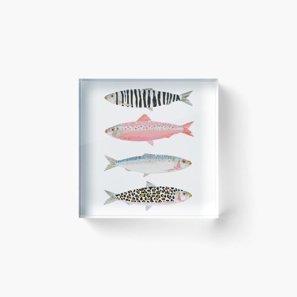 Item preview, Painted Sardines Pattern Series Art designed and sold by SophiaGallery.