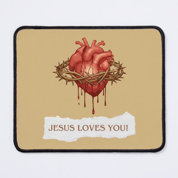 Item preview, Heart of Jesus Christ Art designed and sold by Bia Arts.