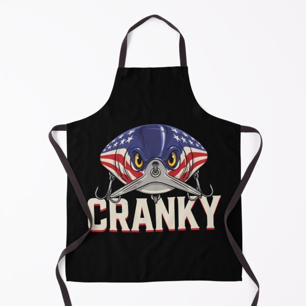 Item preview, Cranky USA Flag Funny Crankbait Fishing Lure Fathers Day designed and sold by Dabbing Turtle Designs.