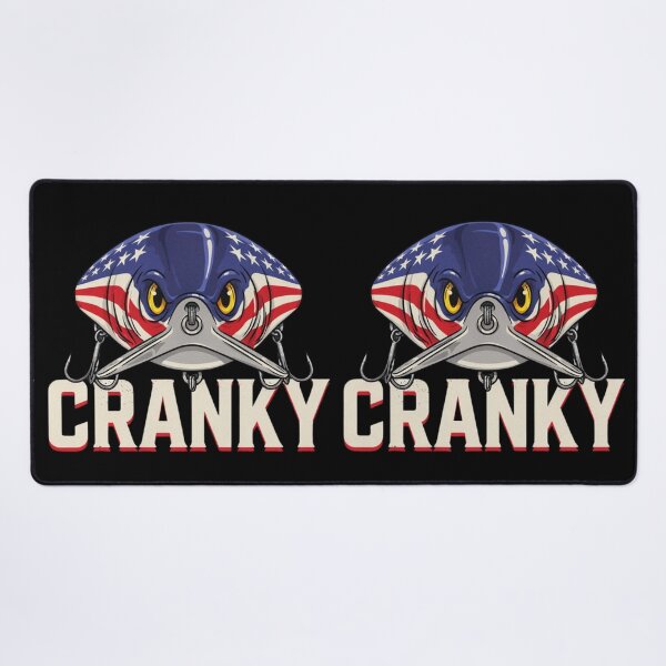 Item preview, Cranky USA Flag Funny Crankbait Fishing Lure Fathers Day designed and sold by Dabbing Turtle Designs.
