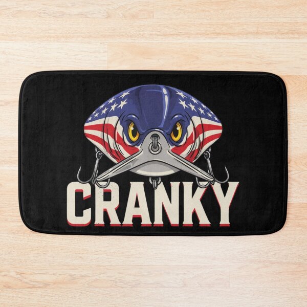 Item preview, Cranky USA Flag Funny Crankbait Fishing Lure Fathers Day designed and sold by Dabbing Turtle Designs.