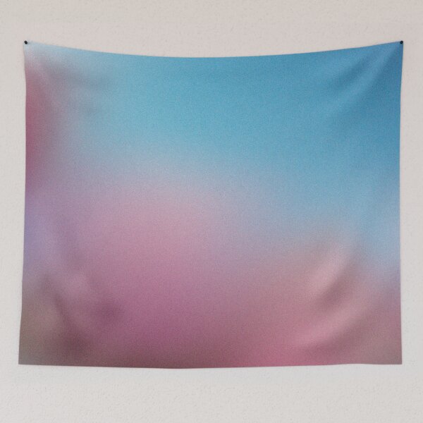 Item preview, Grainy Pastel Aura Pink Blue Gradient designed and sold by BetweenForms.