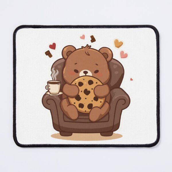 Item preview, Cute Cookie Bear Kawaii Sticker | Cozy Coffee & Cookie Lover Gift designed and sold by Stylestickers55.
