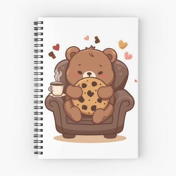 Item preview, Cute Cookie Bear Kawaii Sticker | Cozy Coffee & Cookie Lover Gift designed and sold by Stylestickers55.