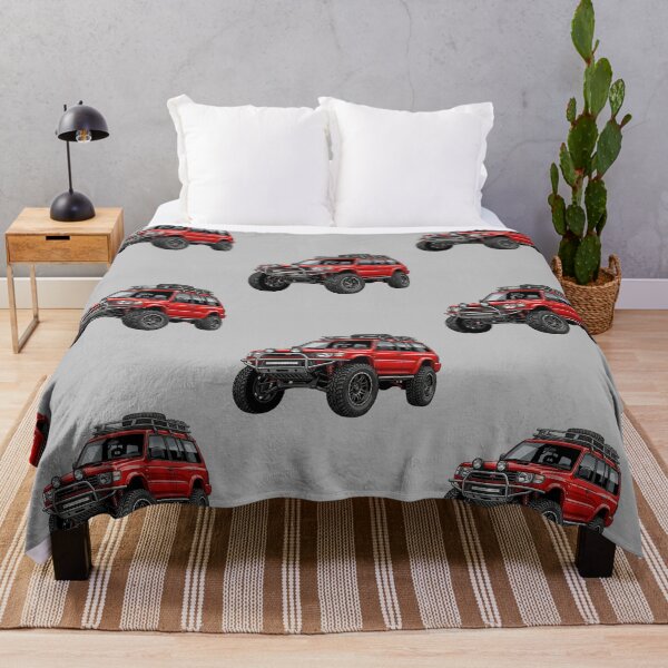 Item preview, Custom Mitsubishi Montero Gen 2 Red Vintage Overland SUV Illustration designed and sold by Motorline44.