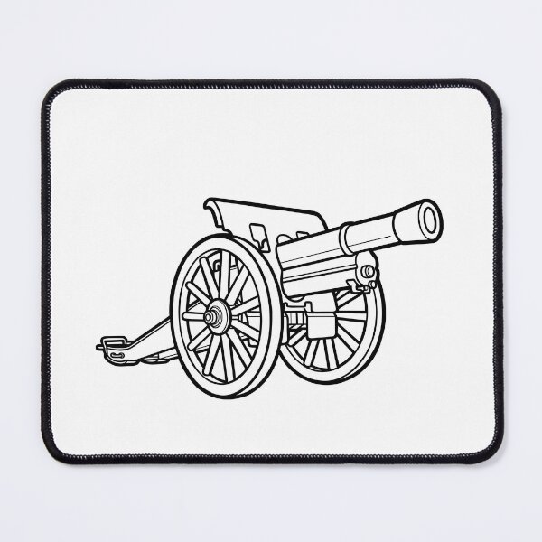 Item preview, Vintage Field Cannon Illustration designed and sold by ArtPer-design.
