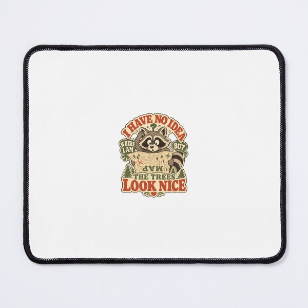 Item preview, Funny Retro Lost Raccoon Map designed and sold by SandyPlace.