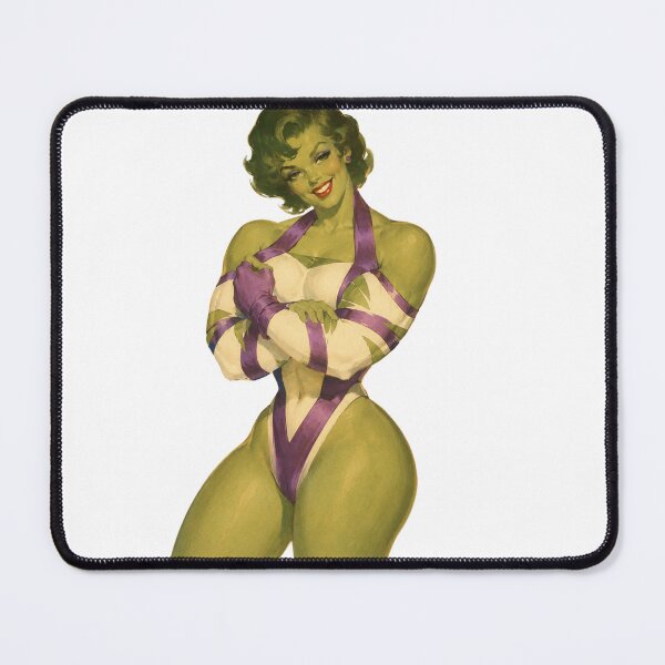Item preview, Gamma Pin Up Cosplay | Green Superhero Inspired Vintage Pinup Art designed and sold by Cosplayvintage.