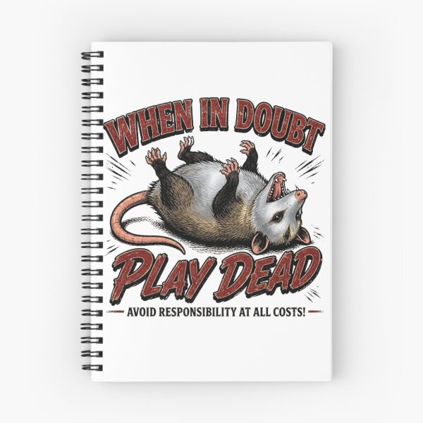 Item preview, When In Doubt Play Dead Opossum Humor designed and sold by Nano-Threads.