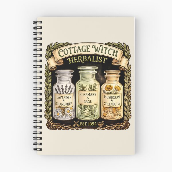 Item preview, Cottage Witch Herbalist Vintage Apothecary Botanical Illustration designed and sold by Stikaro.