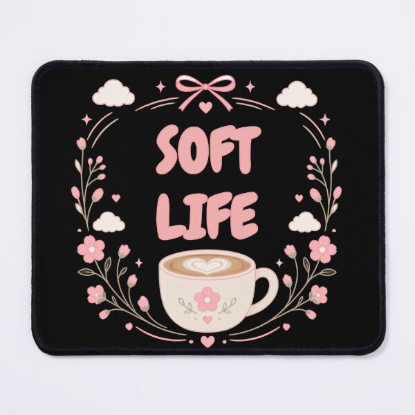 Item preview, Soft Life Cozy Pink Floral Coffee Cup ! designed and sold by Abdelillah10.