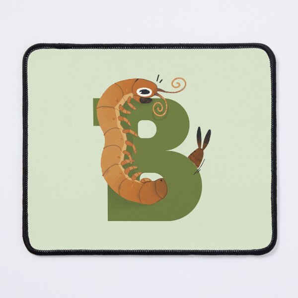 Item preview, Bug ABC - Letter B, Bark Centipede designed and sold by justduwu.