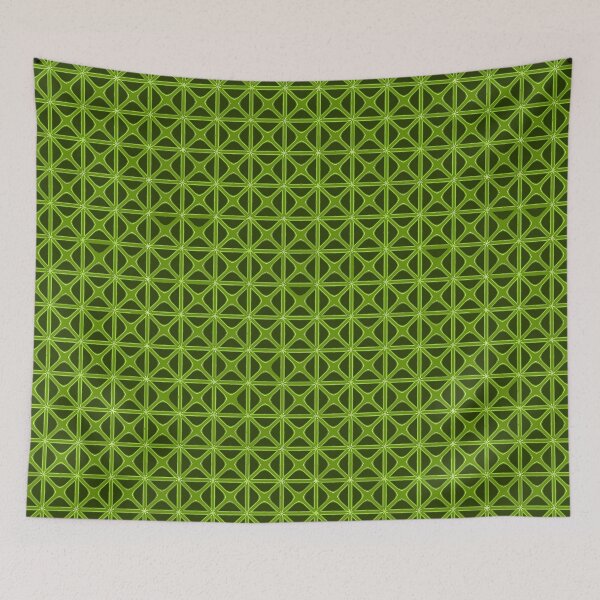 Item preview, Mashrabiya-Style Geometric Pattern Cut Out Mid-Green designed and sold by taiche.