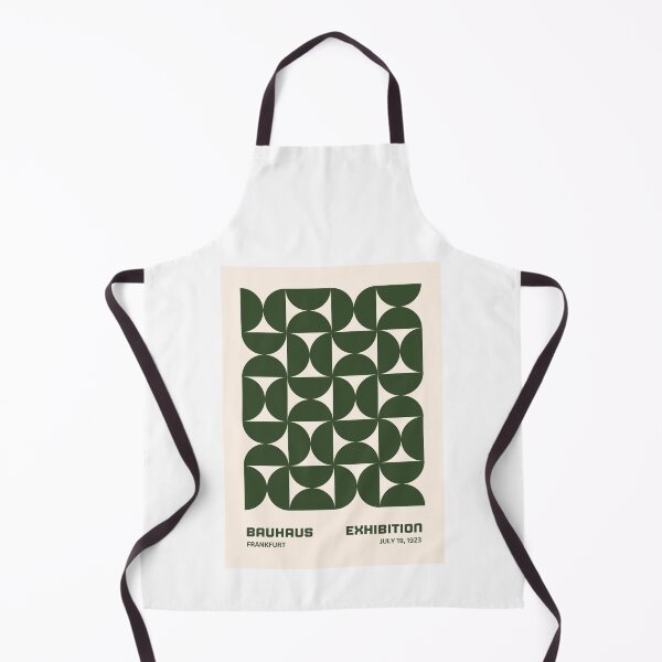 Item preview, Bauhaus Frankfurt Dark Green Geometric Exhibition designed and sold by FaizArtShop.