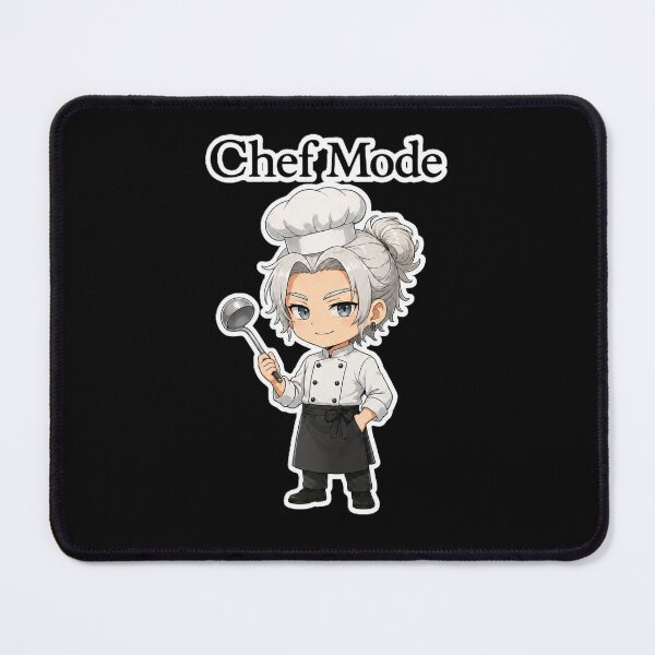 Item preview, Copy of Cute Anime Chef Mode - Funny Cooking Gift black version designed and sold by House of Rein.