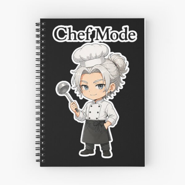 Item preview, Copy of Cute Anime Chef Mode - Funny Cooking Gift black version designed and sold by House of Rein.