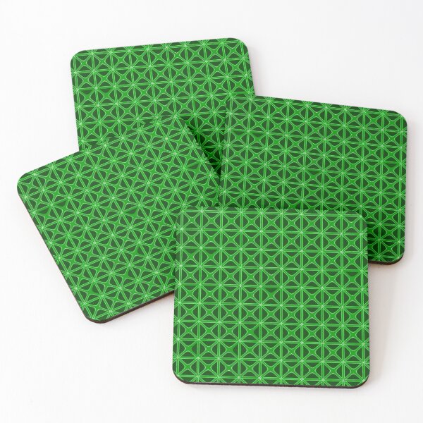 Item preview, Mashrabiya-Style Geometric Pattern Cut Out Green designed and sold by taiche.