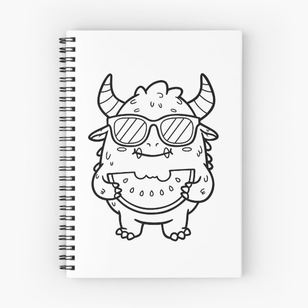 Item preview, Cute Monster Eating Watermelon designed and sold by ArtPer-design.