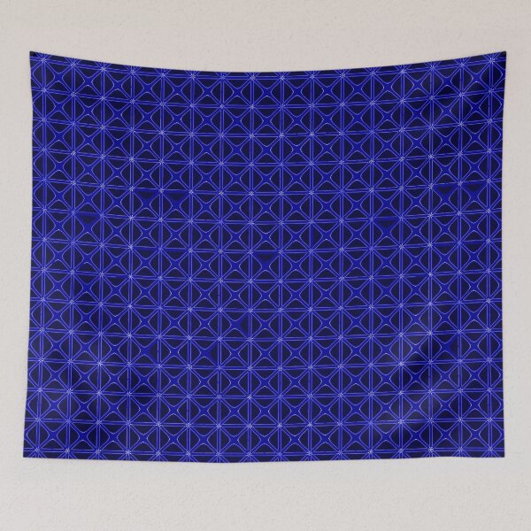 Item preview, Mashrabiya-Style Geometric Pattern Cut Out Dark Blue designed and sold by taiche.