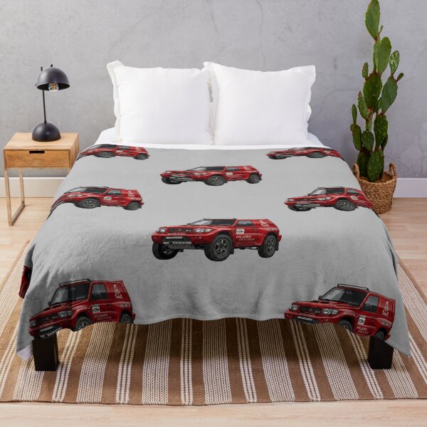 Item preview, Mitsubishi Pajero Evolution Dakar Custom Red JDM Rally SUV Illustration designed and sold by Motorline44.