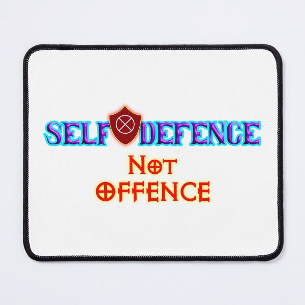 Item preview, Self Defence, Not Offence Motivational Typography Design designed and sold by T2T-ees.