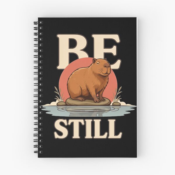 Item preview, Be Still Capybara – Vintage Stoic Nature Design designed and sold by No Excuses Supply.