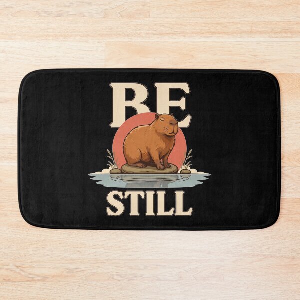 Item preview, Be Still Capybara – Vintage Stoic Nature Design designed and sold by No Excuses Supply.